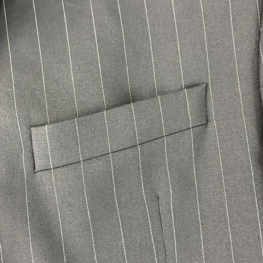 Jack Victor Von Maur Mens 42R Navy Pinstripe‎ Wool Two Button Blazer Jacket